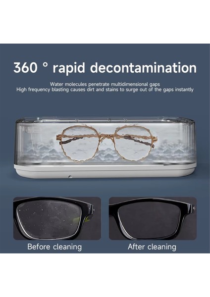 Ultrasonik Temizleme Makinesi Gözlük 650ML Gözlük Mücevher Protez Emzik Için Yüksek Frekanslı Titreşim Temizleme (Abd),a (Yurt Dışından) fırsatları