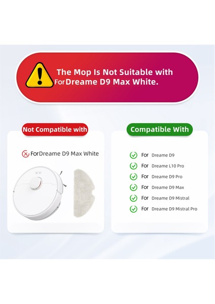 Dreame D9, D9 Max, L10 Pro, Trouver Lds Finder Silindir Yan Fırça Hepa Filtre Aksesuar Parçaları (Yurt Dışından) modelleri