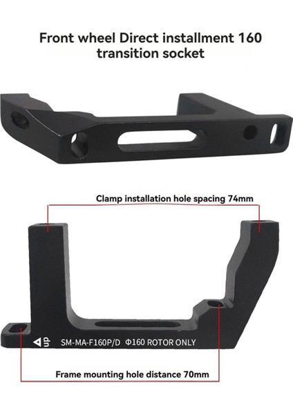 Disk Fren Montaj Adaptörü Ultralight Düz Montaj Pm/is Dönüştürücü Bisiklet Aksesuarları Rotor Değişim Braketi Ön (Yurt Dışından) fırsatları