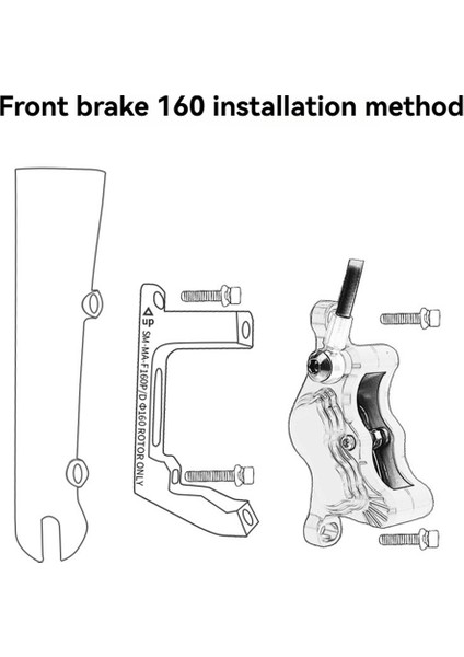 Disk Fren Montaj Adaptörü Ultralight Düz Montaj Pm/is Dönüştürücü Bisiklet Aksesuarları Rotor Değişim Braketi Ön (Yurt Dışından) indirimleri