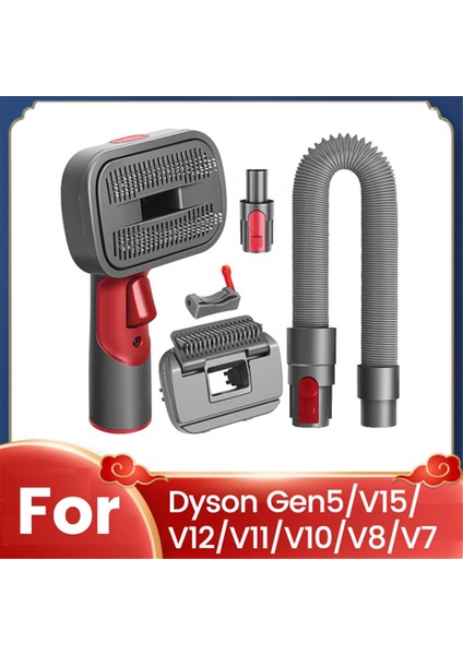 Dyson Gen5, V15, V12, V11, V10, V8, V7 Için Bakım ve Tüy Dökme Amaçlı 2'si 1 Arada Köpek Tüyü Vakum Fırçası Gevşek Tüyleri Temizler (Yurt Dışından)