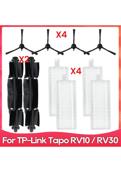 Tp-Link Tapo RV30 / RV30 Plus / RV10 / RV10 Plus / Philips Homerun 2000 / 3000 Ana Yan Fırça Filtre Aksesuarları (Yurt Dışından)
