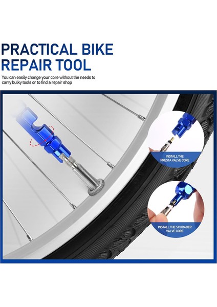 Valf Çekirdeği Çıkarma Alet Takımı, Tubeless Bisiklet Lastikleri Için Valf Gövdesi Çekirdeği Uygulaması (Yurt Dışından) fiyatları