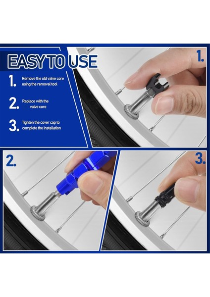 Valf Çekirdeği Çıkarma Alet Takımı, Tubeless Bisiklet Lastikleri Için Valf Gövdesi Çekirdeği Uygulaması (Yurt Dışından) fırsatları