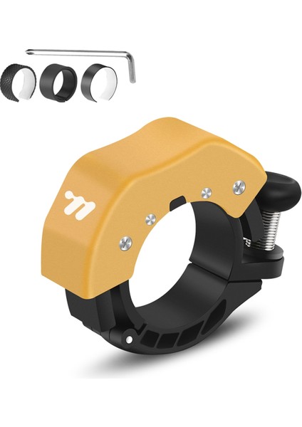 West Bıkıng Bisiklet Zilleri Bisiklet Zilleri 85DB Loud Crisp Clear Dağ Bisikleti Için 22.2/31.8mm Standart Gidona Siyah Turuncu (Yurt Dışından)