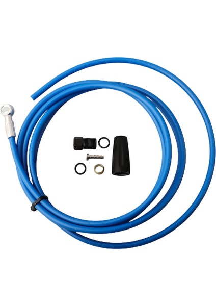 Bisiklet Fren Hortumu Fren Hortumu Takımı 2 Metre Bisiklet Aksesuarları Bisiklet Parçaları Hidrolik Disk Fren Hortumu Mavi (Yurt Dışından)
