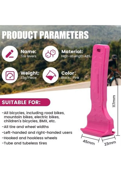 2'si 1 Arada Bisiklet Lastiği Kaldıracı Bisiklet Lastiği Lastik Değiştirme Aleti Bisiklet Kaldıracı Bakım Aleti Bisikletler Için Siyah (Yurt Dışından) modelleri