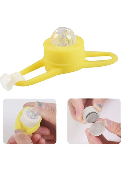 Toplu Hafif Kayışlar Bisiklet Bisiklet Zili Ördek Bisiklet Airscrew Kask Rüzgar Motoru Sürüş Işıkları Korna Kayışı (Ördek Değil) (Yurt Dışından) fırsatları