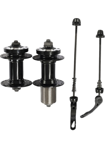 32 Delikli Kart Tipi Disk Fren Seti Huagu Dağ Bisikleti Huagu Frenler Disk Fren Bisiklet Göbekleri, Siyah (Yurt Dışından)