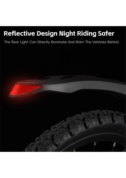 26-27,5 Inç Bisikletler Için Bisiklet Çamurlukları, Evrensel Uyumlu Yansıtıcı Bisiklet Çamurlukları, Gelişmiş Sürüş Güvenliği Için Çamurluk (Yurt Dışından) indirimleri