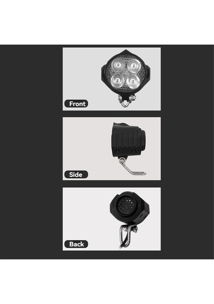 Ebike E-Bisiklet 36V 48V Elektrikli Bisiklet Işık Su Geçirmez Far Ön Far Bisiklet Parçaları Aksesuarları (Yurt Dışından) indirimleri