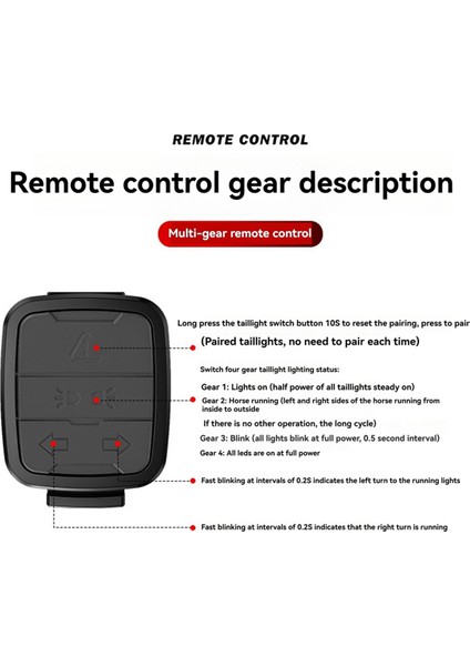 Akıllı Uzaktan Kumandalı Bisiklet Lambası Bisiklet Uyarı Arka Lambası Dağ Bisikleti Akıllı Uzaktan Kumandalı Dönüş Sinyali (Yurt Dışından) modelleri