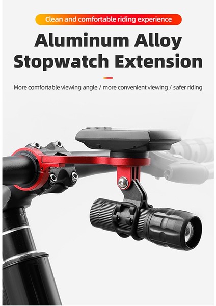 Garmin/bryton/cateye/gopro Kamera C Için Genişletilmiş Ön Bisiklet Bilgisayarı Tutucu Gps Tutucu Gidona (Yurt Dışından) fırsatları