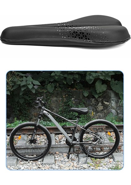 Dağ Bisikleti Sele Kılıfı Nefes Alabilir Süper Yumuşak Sünger Jel Bisiklet Koltuğu Su Geçirmez Şok Emici Bisiklet Koltuk Minderi (Yurt Dışından)