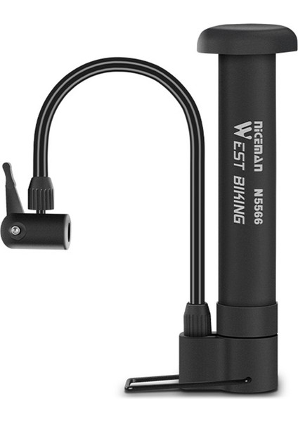 West Bıkıng Bisiklet Hava Pompası Taşınabilir Bisiklet Pompası Schrader Valfli El Hava Pompaları Bisiklet Lastikleri Toplar Balonlar Siyah (Yurt Dışından)