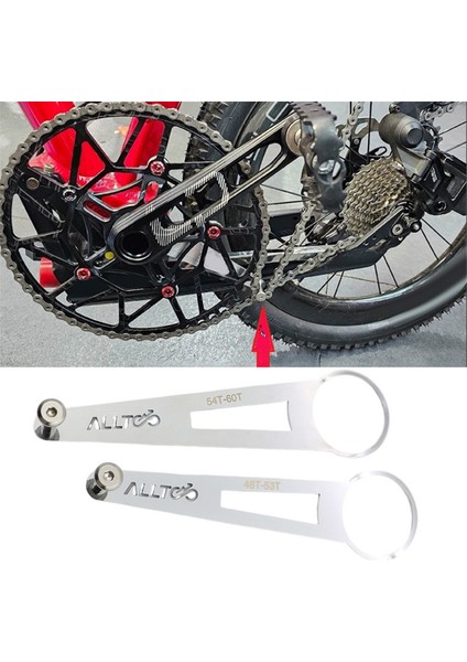 Alltoo Katlanabilir Bisiklet Tek Diskli Zincir Dişlisi Kılavuzu Birdy Ultralight Zincir Kılavuzu Bisiklet Aksesuarları 54-60T (Yurt Dışından) fiyatları