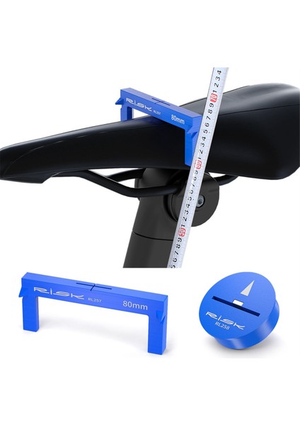Rısk Yol Bisikleti Sele Ölçüm Aleti Bisiklet Sele Yüksekliği Mesafe Ölçüm Aleti Ön Minder Uyum Ayarlama Aleti RL257 (Yurt Dışından)