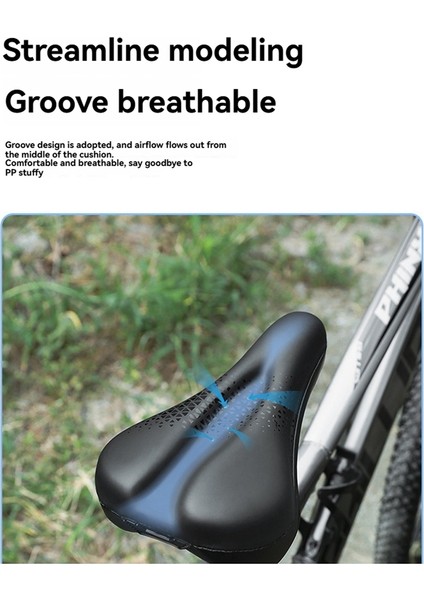 Dağ Bisikleti Sele Kılıfı Nefes Alabilir Süper Yumuşak Sünger Jel Bisiklet Koltuğu Su Geçirmez Şok Emici Bisiklet Koltuk Minderi (Yurt Dışından) indirimleri