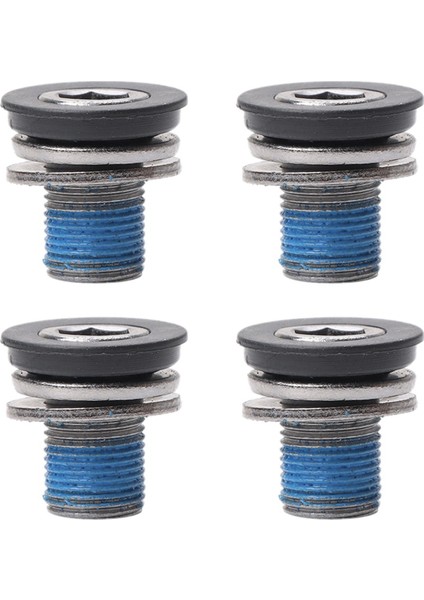 4 Adet M12 Toz Geçirmez Bisiklet Merkez Şaft Vidası Spline Merkez Şaft Vidası Diş Plakası Krank Montaj Çiçek Vidası (Yurt Dışından)