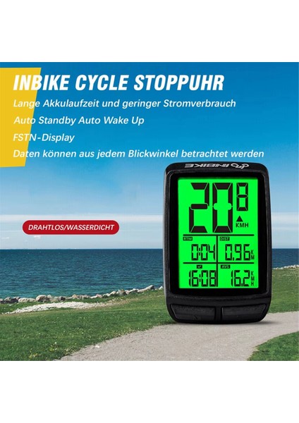 Inbıke Bisiklet Bilgisayarı Ölçer Işıklı Bisiklet Kilometre Sayacı Kablosuz Bisiklet Bilgisayarı LCD Ekranlı Bisiklet Hız Göstergesi Bisiklet Kilometre Sayacı (Yurt Dışından) modelleri