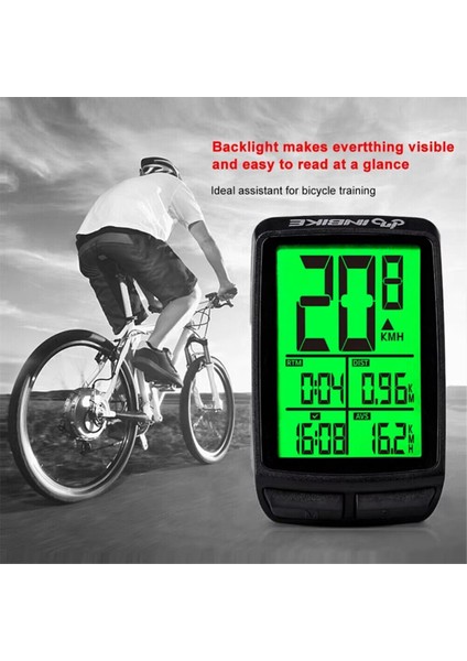 Inbıke Bisiklet Bilgisayarı Ölçer Işıklı Bisiklet Kilometre Sayacı Kablosuz Bisiklet Bilgisayarı LCD Ekranlı Bisiklet Hız Göstergesi Bisiklet Kilometre Sayacı (Yurt Dışından) indirimleri