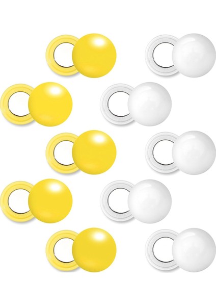 10 Çift Koşu Göğüs Mıknatısı, Manyetik Yarış Göğüs Klipsleri Maraton Göğüs Klipsleri Koşu Göğüs Tokaları Göğüs Bağlayıcıları Sarı ve Beyaz (Yurt Dışından)