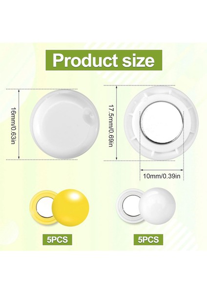 10 Çift Koşu Göğüs Mıknatısı, Manyetik Yarış Göğüs Klipsleri Maraton Göğüs Klipsleri Koşu Göğüs Tokaları Göğüs Bağlayıcıları Sarı ve Beyaz (Yurt Dışından) fiyatları