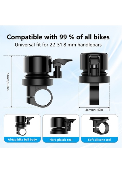 Apple Airtag Bisiklet Tutucu Için Bisiklet Zili Bisiklet Zili Su Geçirmez Bisiklet Halkası Air Tag Takip Cihazı Bisiklet Zili Tutucu Altında (Yurt Dışından) modelleri