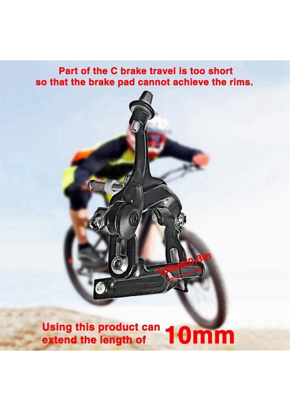 Bisiklet Fren Balataları, 2 Adet Dağ Bisikleti Fren Balataları Alüminyum Genişletilmiş C Kaliper Adaptörü Genişletilmiş Fren Kelepçesi Tutucu (Yurt Dışından) fırsatları