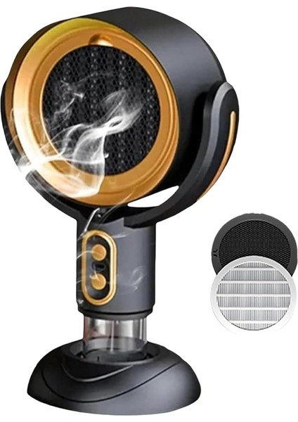 Arıtıcı Fan, Çıkarılabilir ve Yıkanabilir Filtre Taşınabilir Duman Uzaklaştırma Fanı Duman Için, Duman Uzaklaştırma Arıtıcı Fan, Siyah ve Altın (Yurt Dışından)
