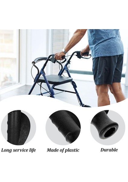 2 Adet Evrensel Rollatör El Tutacağı, Kaymaz Tekerlekli Yürüteç El Tutacağı Rollatör ve Tekerlekli Sandalye Için Yedek Parçalar (Yurt Dışından) modelleri