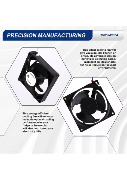 HH0004962A/HH0004140A 12,5X12,5 cm 3-Pinli Fan Hitachi Buzdolabı Fanı Dondurucu Sessiz Soğutucu Fan Yedek Parçaları (Yurt Dışından) indirimleri