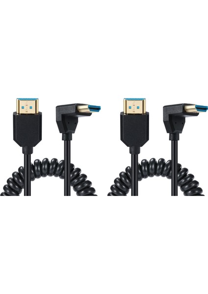 HDMI Uyumlu Tip Yaylı Geri Çekilebilir Hd Kablo HDMI Uyumlu 2.1 8K60Hz Dizüstü Bilgisayar Tv Monitör Projektör Bağlantı Kablosu B (Yurt Dışından)