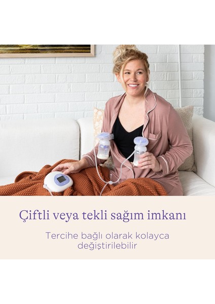 Lansino , Çiftli , 3 Farklı Sağım , Lcd Ekran , Elektrikli Göğüs Pompası