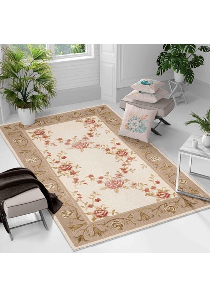 Kaymaz Taban Yıkanabilir Halı – Mutfak, Salon, Yatak Odası Için Modern Dijital Baskı Halı (SLNHAL174)