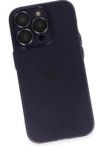iPhone 14 Pro Max Kılıf Luko Lens Silikon - Derin Mor modelleri