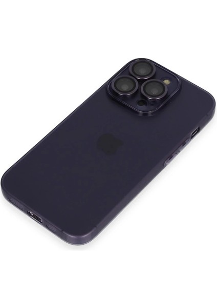 iPhone 14 Pro Max Kılıf Luko Lens Silikon - Derin Mor indirimleri