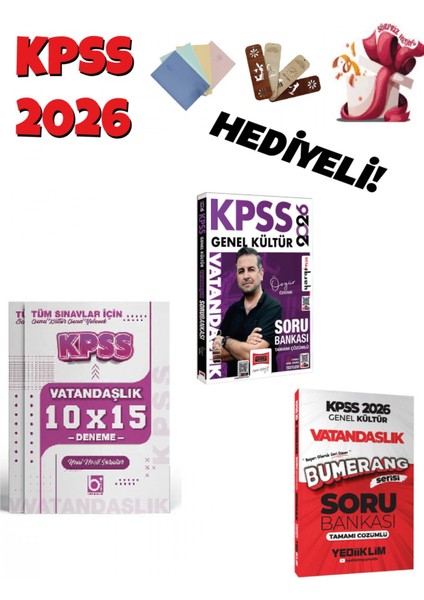 2026 Kpss Tüm Sınavlar Için Vatandaşlık Muhteşem 3lü Set Bigelio