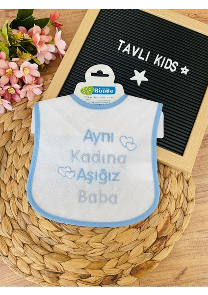 Tavlı Kıds Yazılı Mama Önlüğü