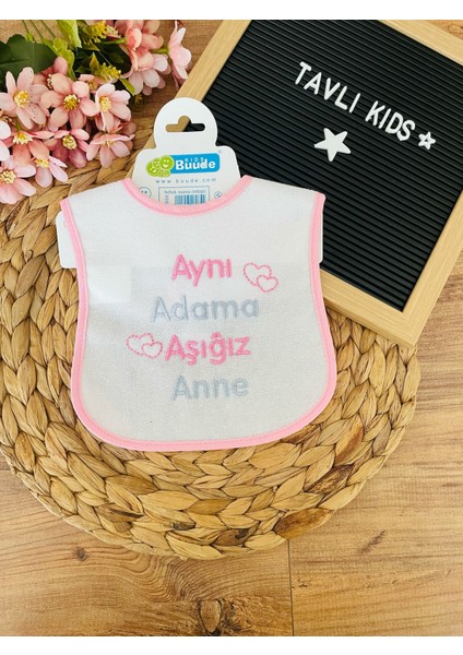 Tavlı Kıds Yazılı Mama Önlüğü