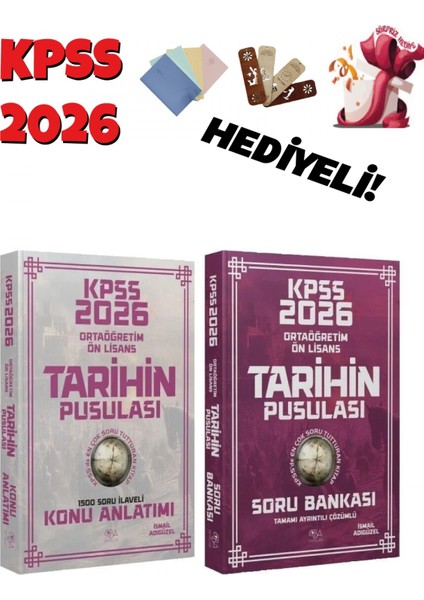 2026 Kpss Lise Ön Lisans Tarihin Pusulası Konu + Soru Bankası Set