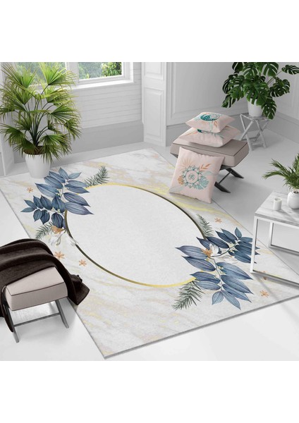 Kaymaz Taban Yıkanabilir Halı – Mutfak, Salon, Yatak Odası Için Modern Dijital Baskı Halı