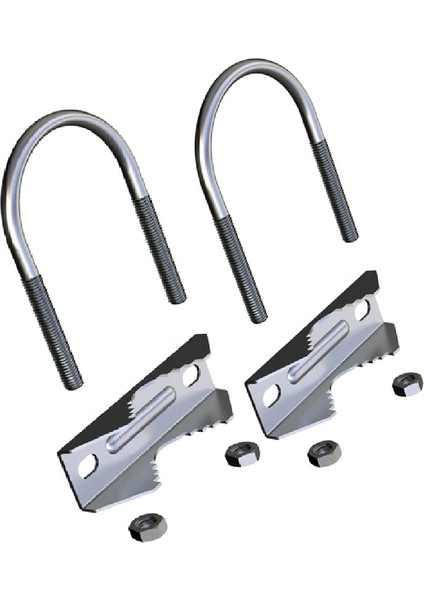 Çanak Anten Balkon Kelepçesi 10 x 6 cm Standart U Şeklinde (2’li Paket) fiyatları