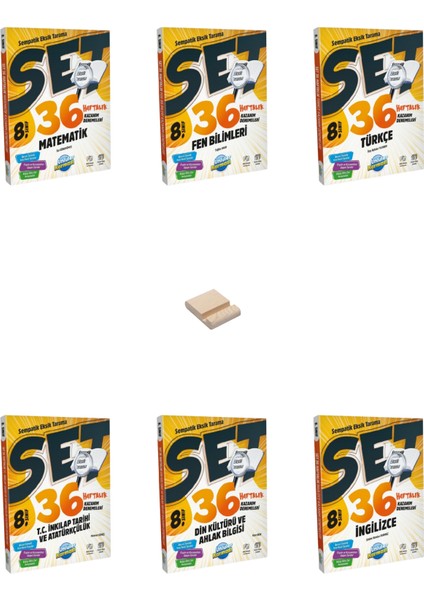 Lgs 8. Sınıf Sempatik 36 Haftalık Tüm Dersler Denemeleri + Telefon Tutucu