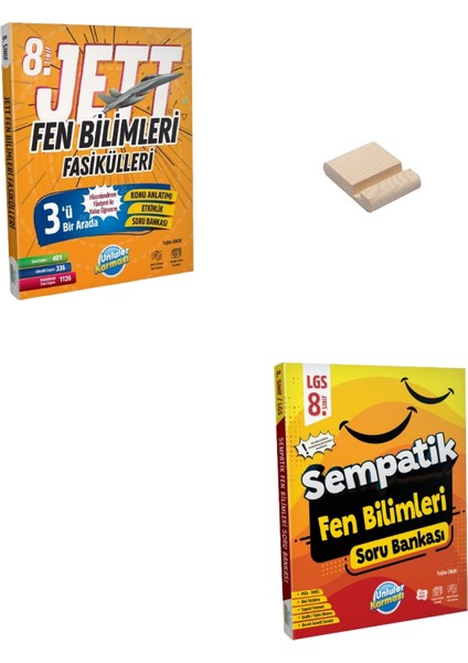 Lgs 8. Sınıf Fen Bilimleri Jett Fasiküller ve Soru Bankası + Telefon Tutucu