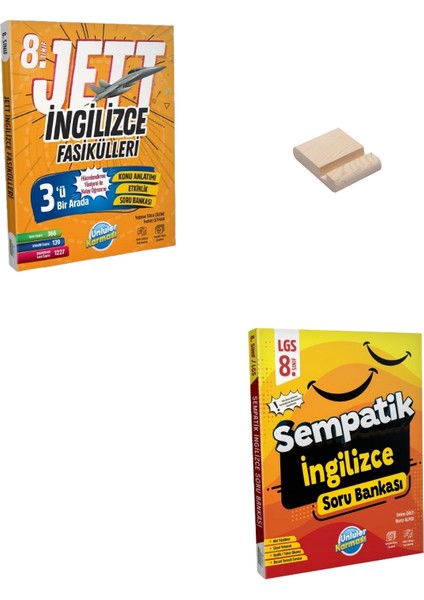 Lgs 8. Sınıf Ingilizce Jett Fasiküller ve Soru Bankası + Telefon Tutucu