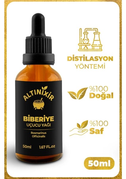 %100 Saf Ve Doğal Biberiye Yağı 50Ml