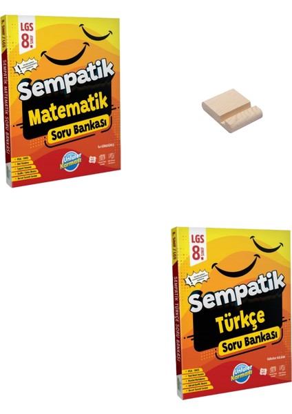 Lgs 8. Sınıf Sempatik Matematik ve Türkçe Soru Bankası + Telefon Tutucu