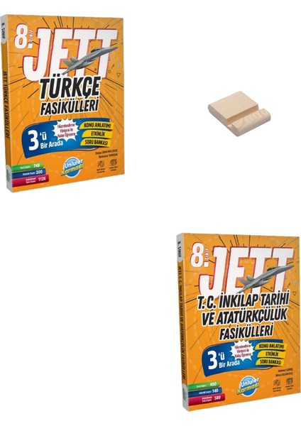 Lgs 8. Sınıf Jett Türkçe ve Inkılap Fasikülleri + Telefon Tutucu
