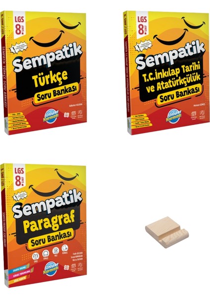 Lgs 8. Sınıf Sempatik Türkçe Inkılap ve Paragraf Soru Bankası + Telefon Tutucu 3lü Set